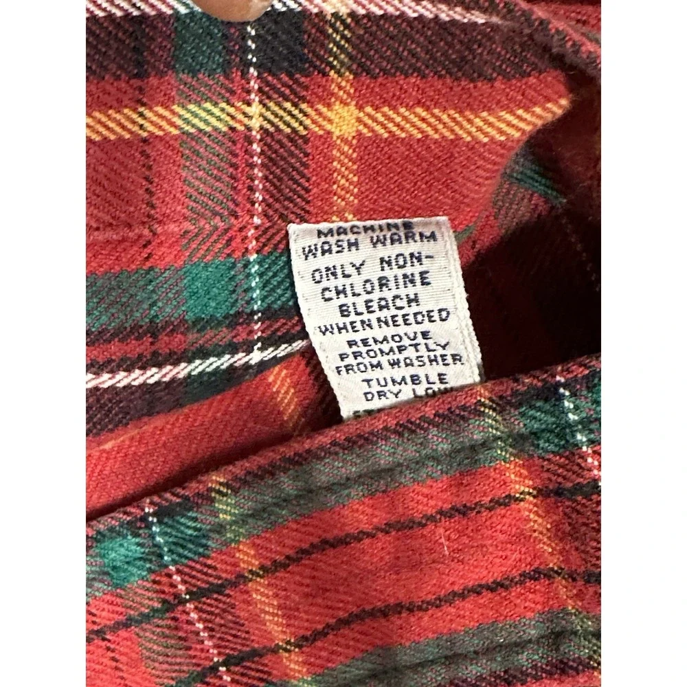 Polo Ralph Lauren Workshirt Shirt Men's L RL Flannel Heavy Cotton Vintage 90s